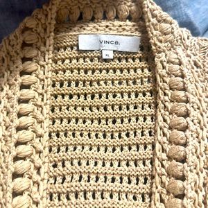 Vince xl cable knit cardigan